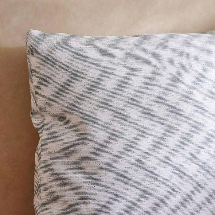 Shadow Line Printed Water Repellant Outdoor Filled Cushion 45X33Cm - Grey