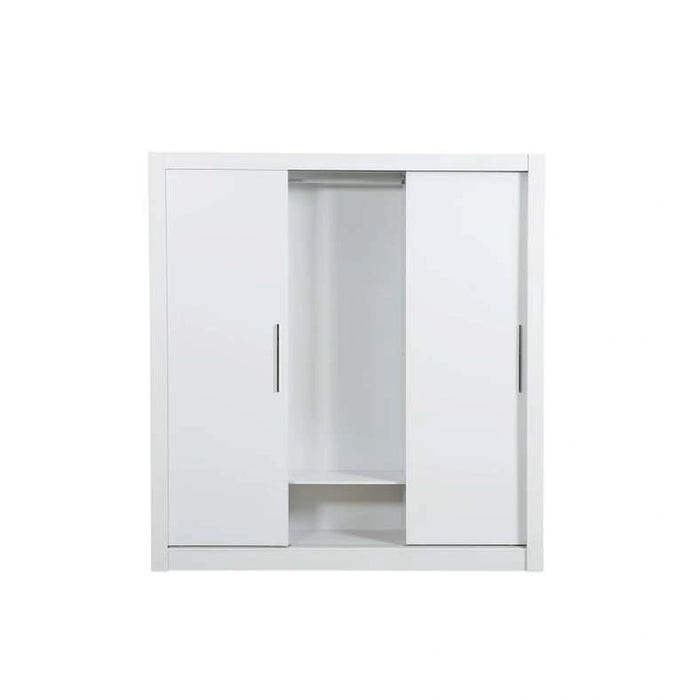 Shalet Sliding Door Wardrobe - White