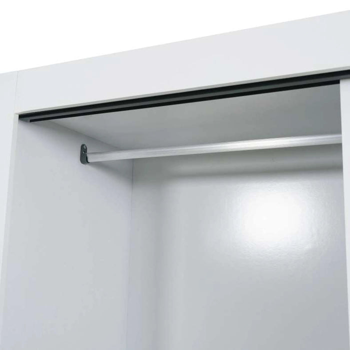 Shalet Sliding Door Wardrobe - White