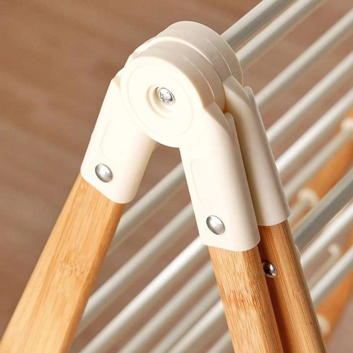 Shane Foldable Bamboo Cloth Dryer With 17M Drying Space 137X57X95Cm - Natural