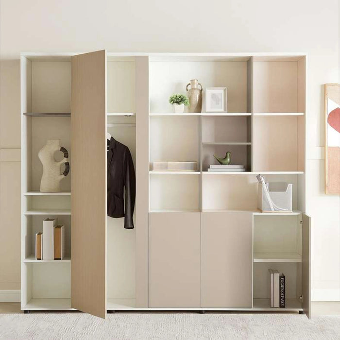 Shanil Office Cabinet Melamine Medium - Beige & White