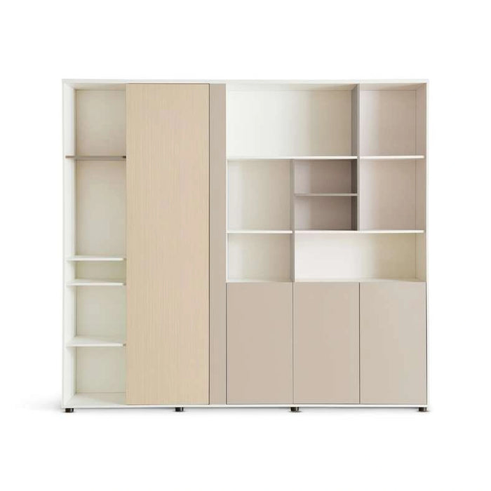 Shanil Office Cabinet Melamine Medium - Beige & White