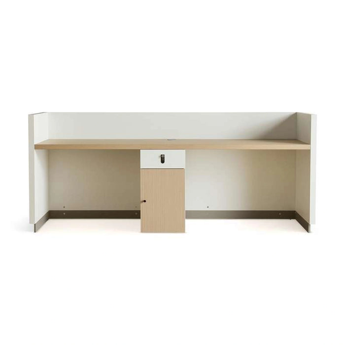 Shanil Office Reception Table Melamine - Beige & White
