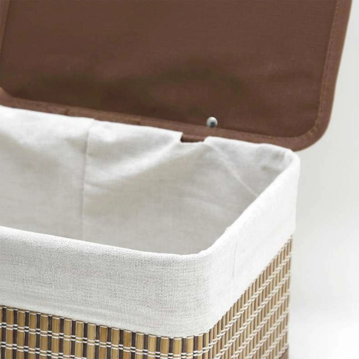 Shanta 3-Piece Set Bamboo Storage Organiser With Lid 36X26X17Cm - Natural