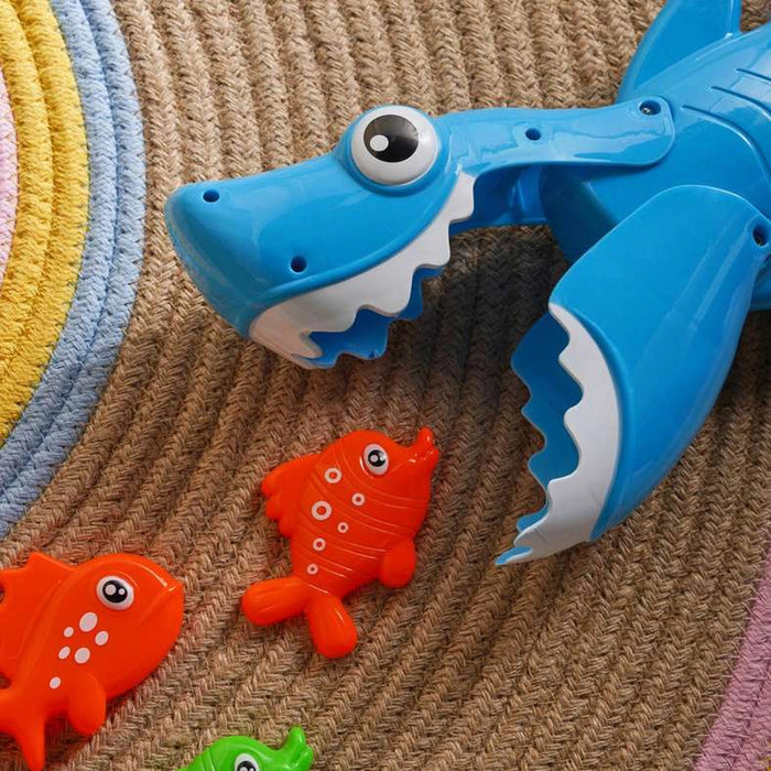 Shark Grabber Baby Bath Toy Set - Blue