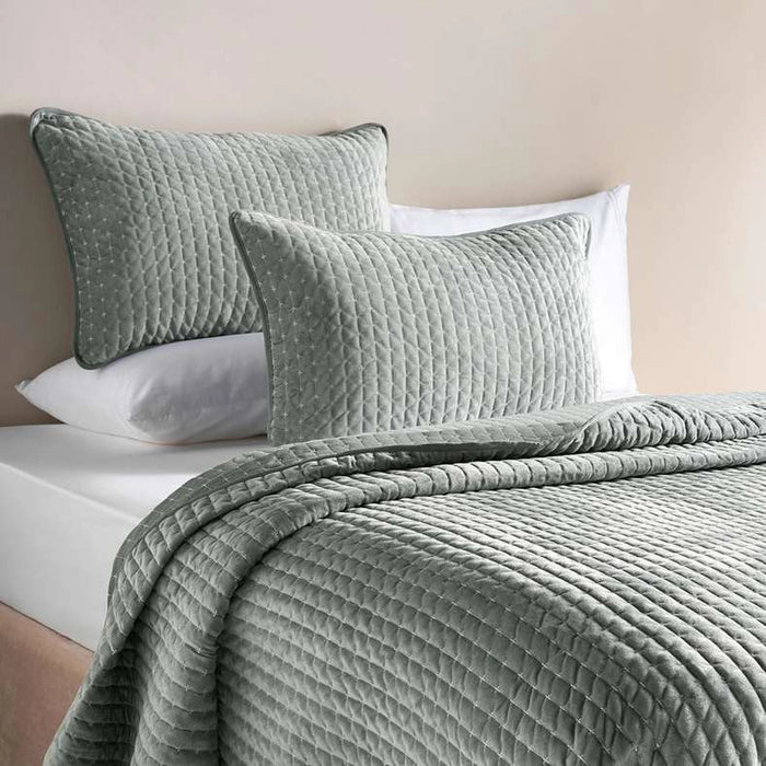Sharon 3-Piece Bedspread Set 220X240Cm - Sage