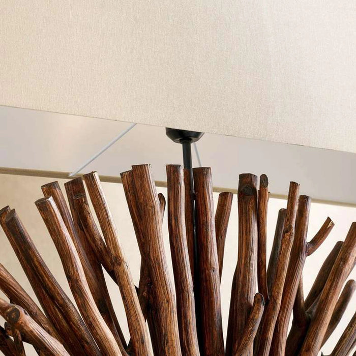Shasley E27 Wooden Art Table Lamp 80X20X62Cm - Natural