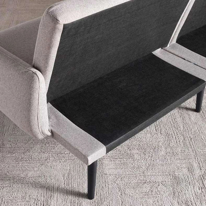 Shayan Sofa Bed - Beige & Black