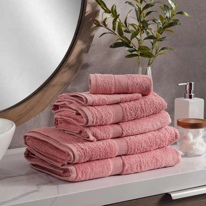 Shayne 6-Piece Bath Towel Set - Blush