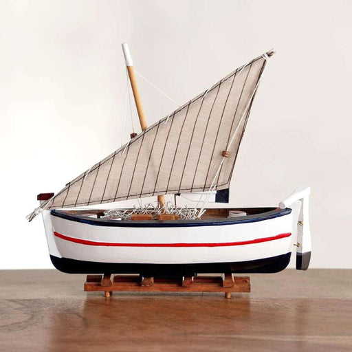 Shelly Wooden Boat Decor 24X7X22Cm - White PAN HOME