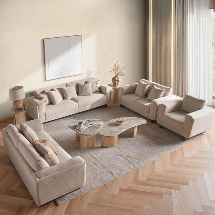 Shelon Single Seater Sofa - Beige