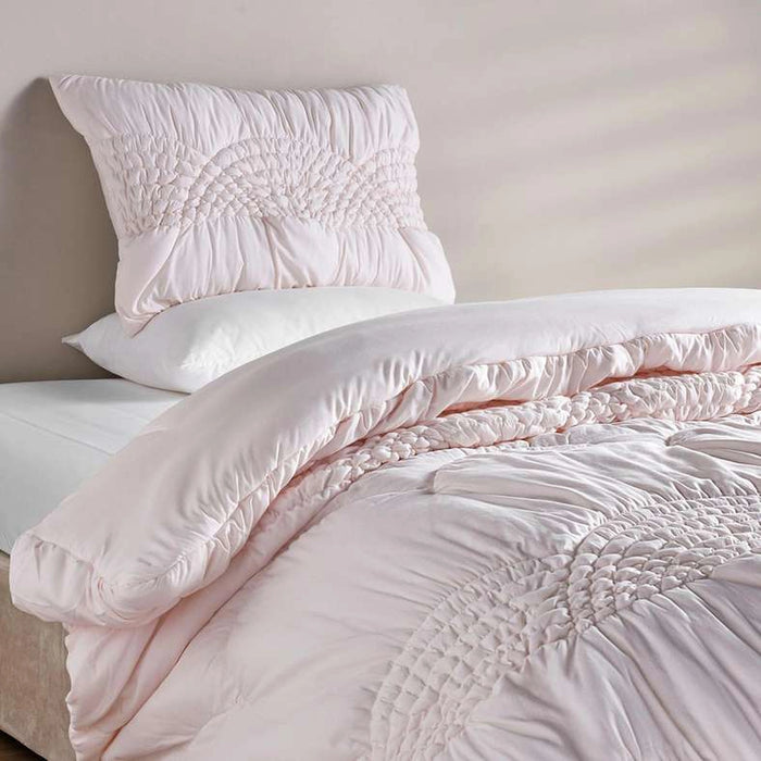 Sherri Sheared 2-Piecetextured Single Comforter Set 135X220Cm - Blush