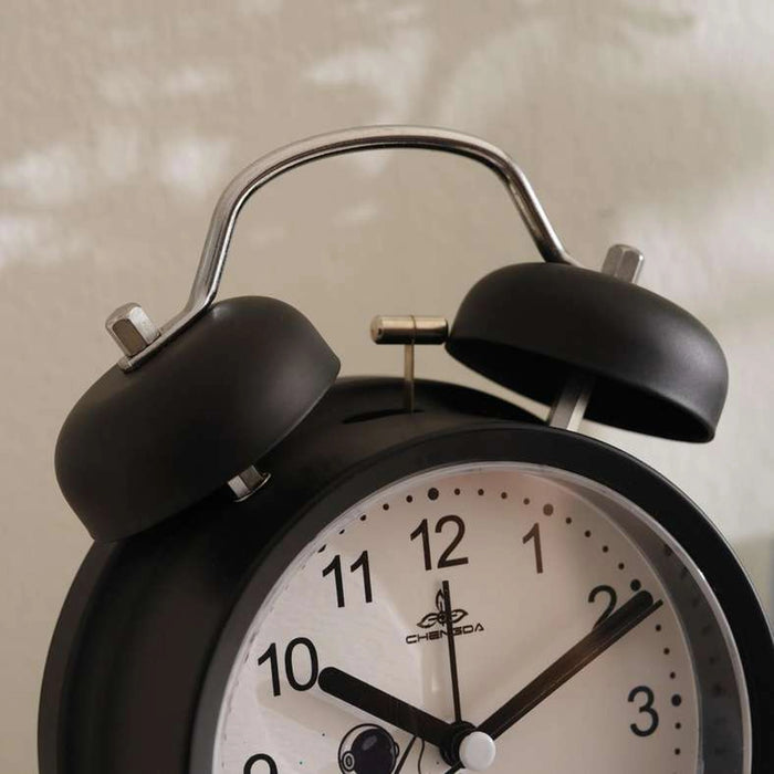 Shimal Alarm Clock Dia 12X17X5.5Cm - Black