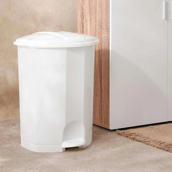 Shire Plastic Waste Bin 50L -White