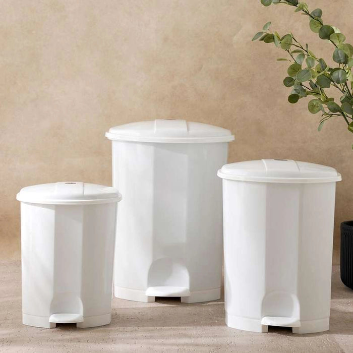 Shire Plastic Waste Bin 50L -White