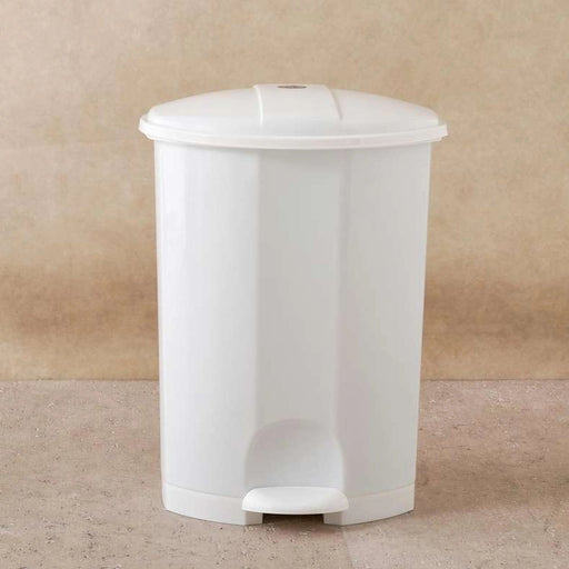 Shire Plastic Waste Bin 50L -White PAN HOME