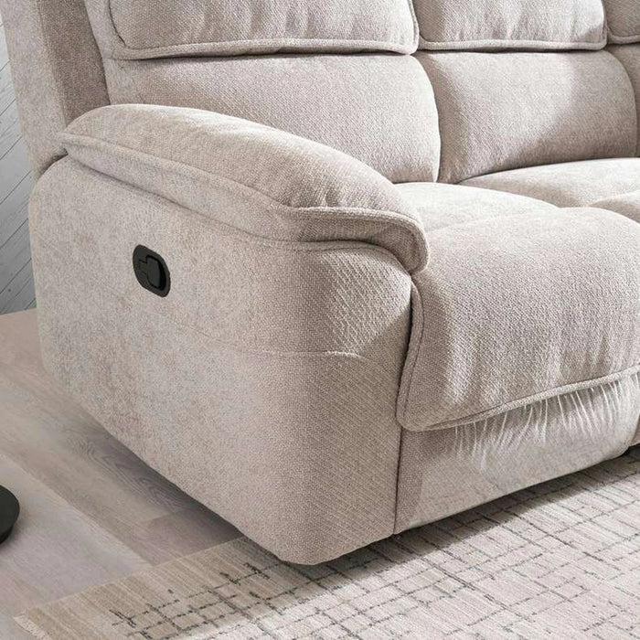 Shran 3 Seater Recliner Sofa - Beige