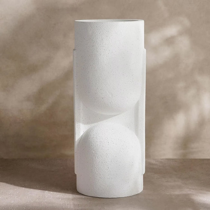 Sienna Polyresin Vase 38X36X91Cm - White