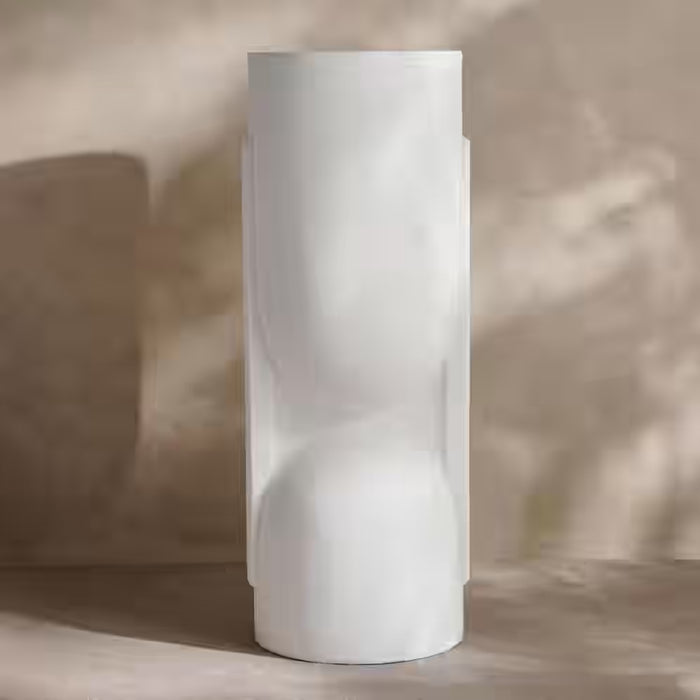 Sienna Polyresin Vase 40X40X111Cm- White