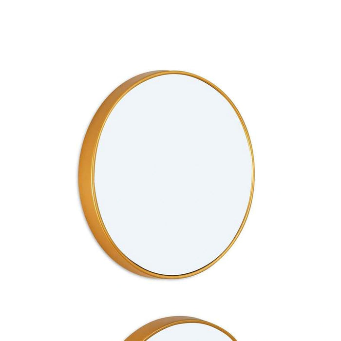 Sierra Set Of 2 Oval And Round Plastic Wall Mirrors 30X3X30Cm, 30X3X71Cm - Gold