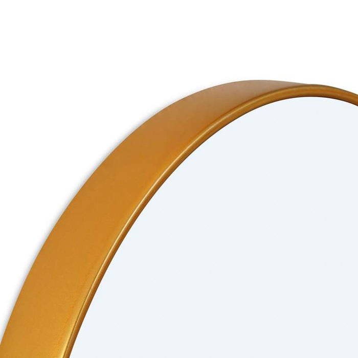 Sierra Set Of 2 Oval And Round Plastic Wall Mirrors 30X3X30Cm, 30X3X71Cm - Gold