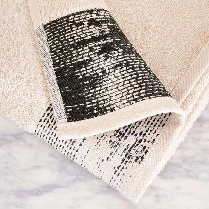 Siesta Border Bath Towel 70X140Cm - Green