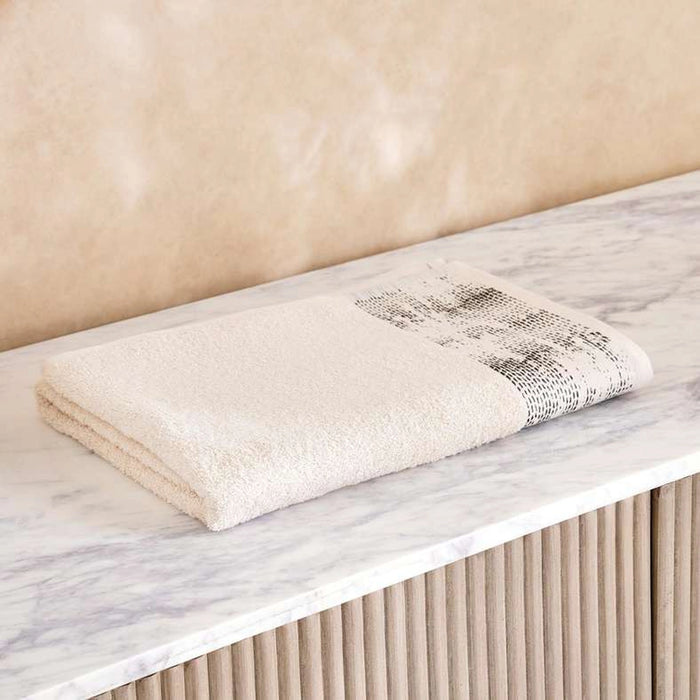 Siesta Border Bath Towel 70X140Cm - Green