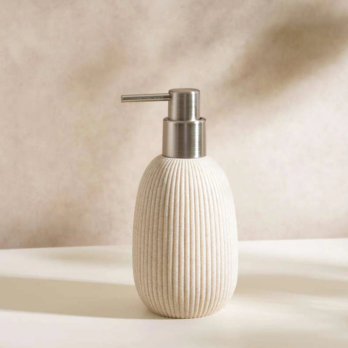 Siesta Soap Dispenser 8.1X8.1X17Cm - Beige