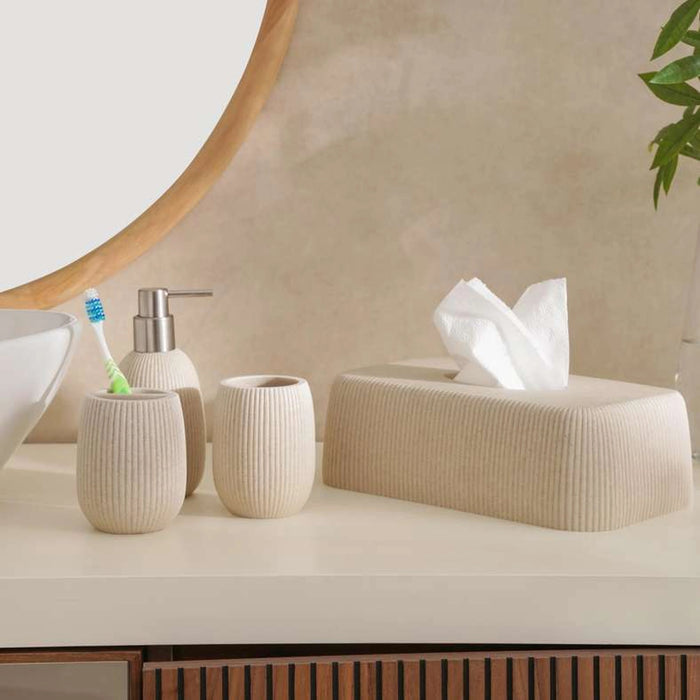 Siesta Soap Dispenser 8.1X8.1X17Cm - Beige