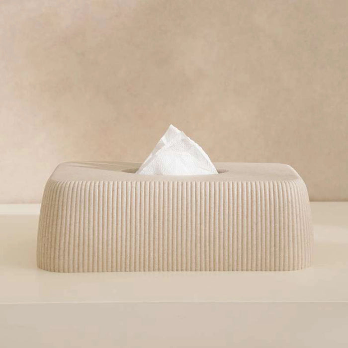 Siesta Tissue Box Cover 29.5X9.5X17.5Cm - Beige