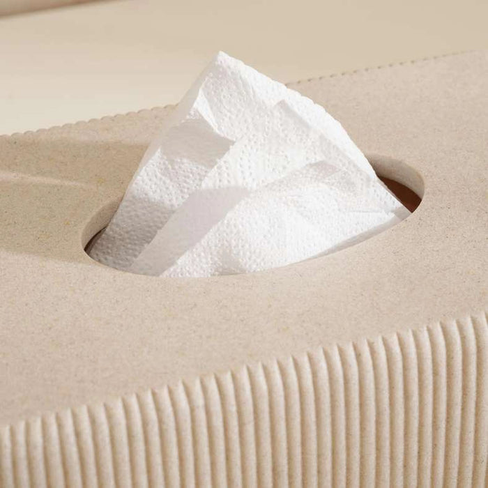 Siesta Tissue Box Cover 29.5X9.5X17.5Cm - Beige