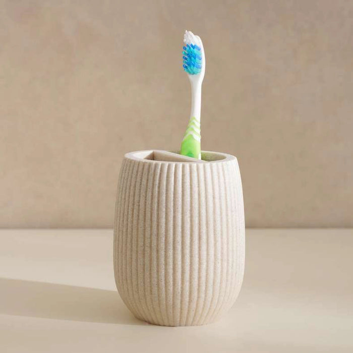 Siesta Tooth Brush Holder 8.3X8.3X10.2Cm - Beige
