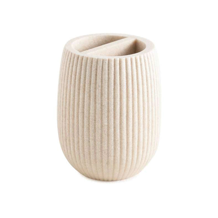 Siesta Tooth Brush Holder 8.3X8.3X10.2Cm - Beige