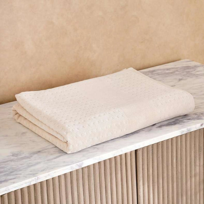 Siesta Velour Bath Sheet 90X150Cm - Cream