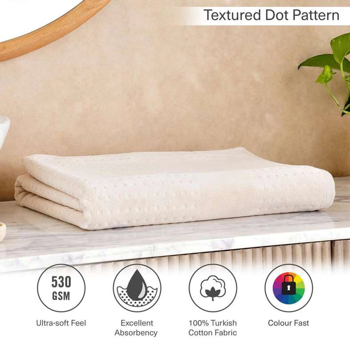Siesta Velour Bath Sheet 90X150Cm - Cream