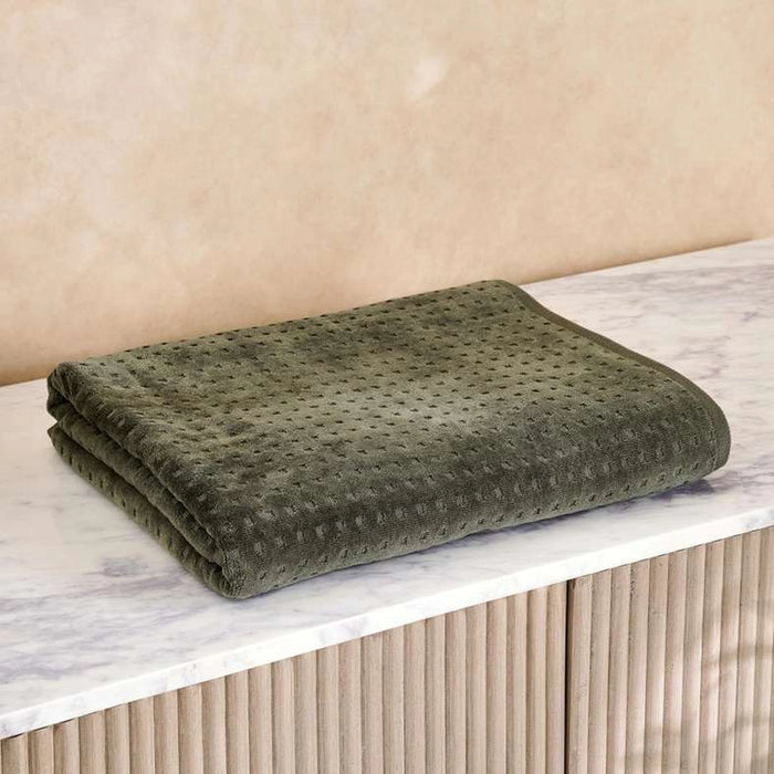Siesta Velour Bath Sheet 90X150Cm - Green
