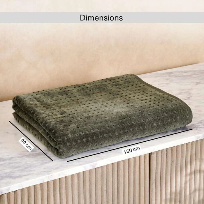 Siesta Velour Bath Sheet 90X150Cm - Green