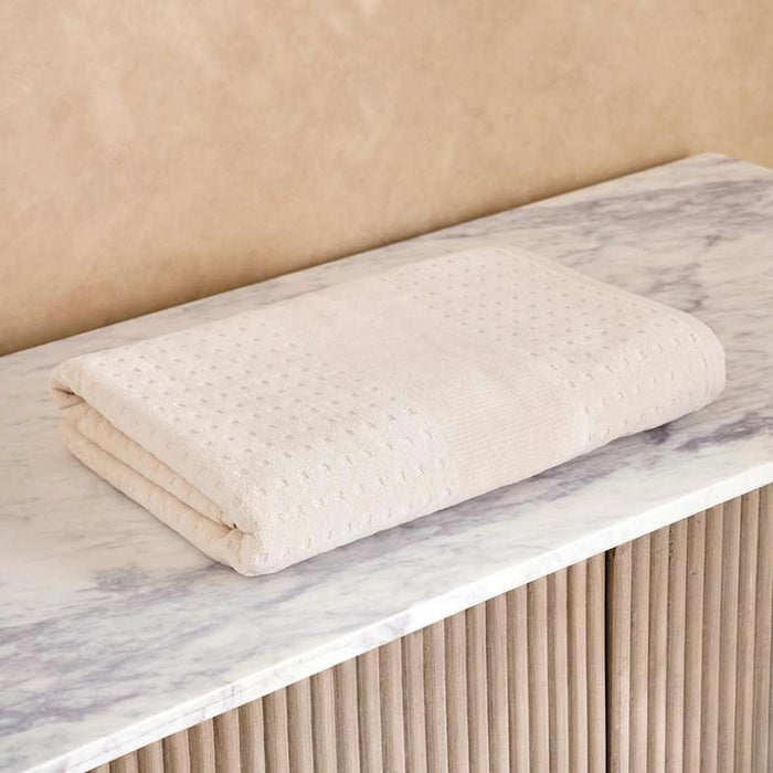 Siesta Velour Bathtowel 70X140Cm - Cream