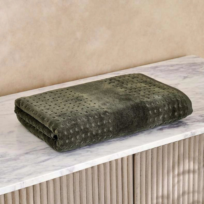 Siesta Velour Bathtowel 70X140Cm - Green
