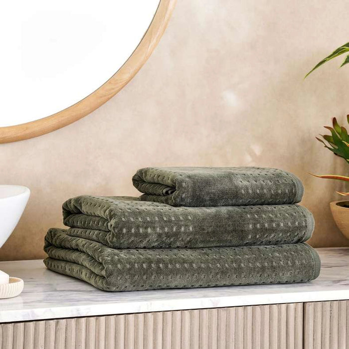 Siesta Velour Bathtowel 70X140Cm - Green
