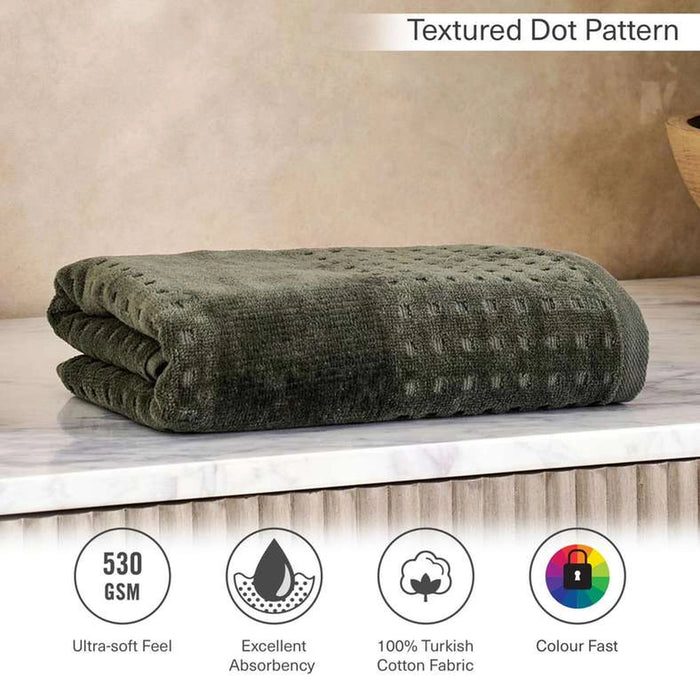 Siesta Velour Bathtowel 70X140Cm - Green