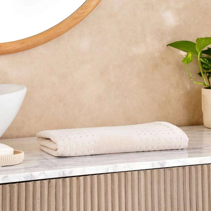 Siesta Velour Hand Towel 50X90Cm - Cream