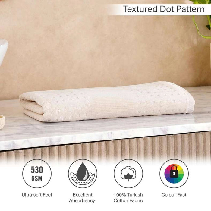 Siesta Velour Hand Towel 50X90Cm - Cream