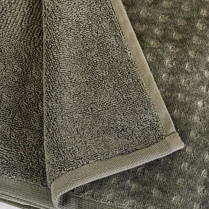 Siesta Velour Hand Towel 50X90Cm - Green