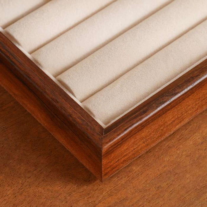 Signature B Jewellery Organiser With Acrylic Lid 25X18X2.6Cm-Black Walnut