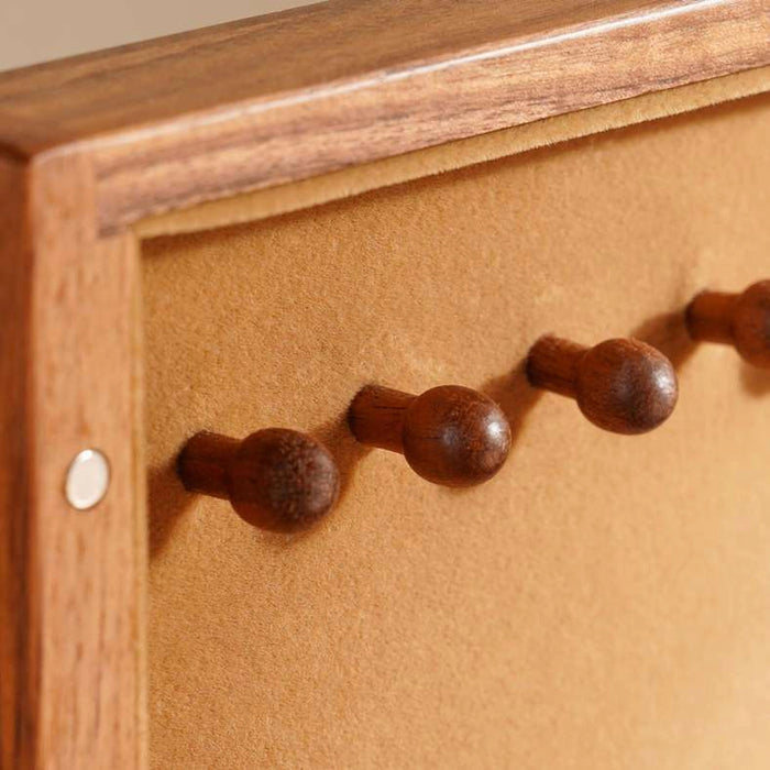 Signature Large Jewellery Organiser With Door 16X15X23Cm-Natural Walnut