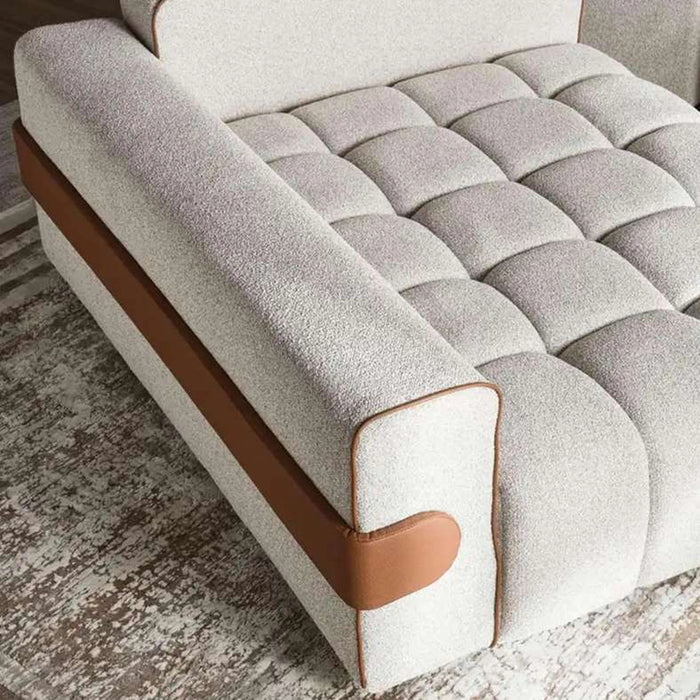 Silken Embarce Corner Sofa Set- Beige