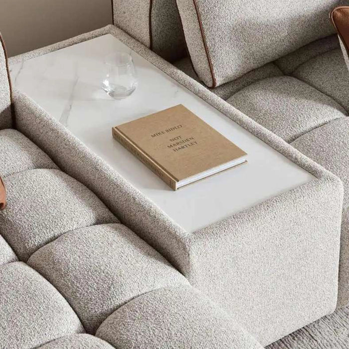 Silken Embarce Corner Sofa Set- Beige