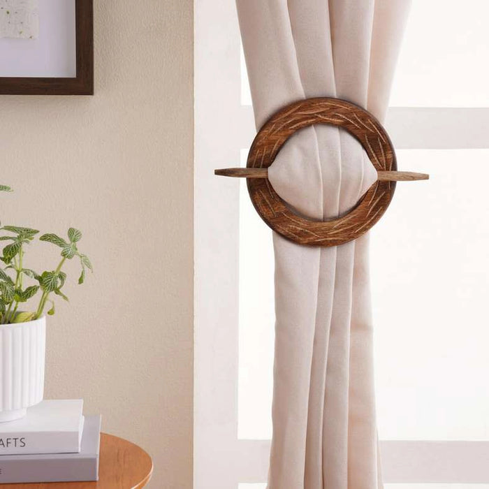 Silvana Wooden Tieback - Natural