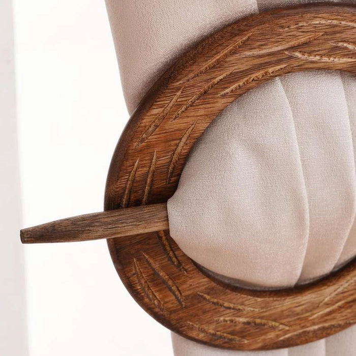 Silvana Wooden Tieback - Natural